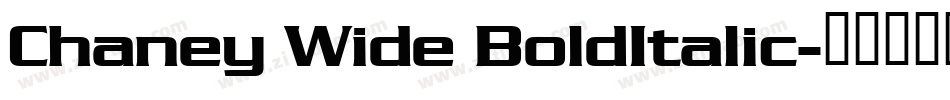 Chaney Wide BoldItalic字体转换